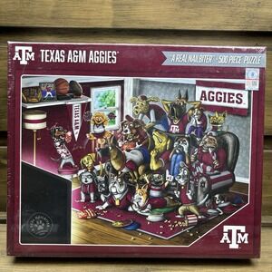Texas‎ A&M Aggies A Real Nailbiter 500 Piece Puzzle Dogs Game 24x18 Football